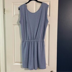 Carole Christian Baby Blue Shorts Romper with Pockets